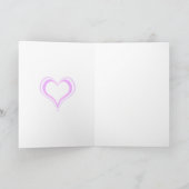 Romantic Swan Heart Love Elegant Greeting Card カード (内部)