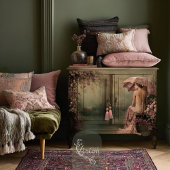 Romantic Swan Lake Ethereal Hanging Floral 薄葉紙