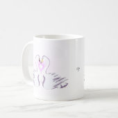 Romantic Swan Love Elegant Double-Sided Mug Cup コーヒーマグカップ (正面左)