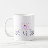Romantic Swan Love Elegant Double-Sided Mug Cup コーヒーマグカップ (左)