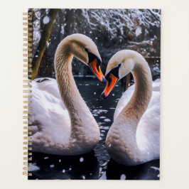 Romantic Swans in a Winter Wonderland プランナー手帳