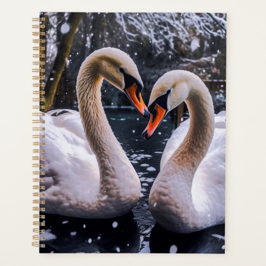 Romantic Swans in a Winter Wonderland プランナー手帳 (正面)