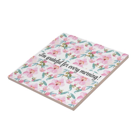 Romantic sweet cherry Blossom art タイル (側面)