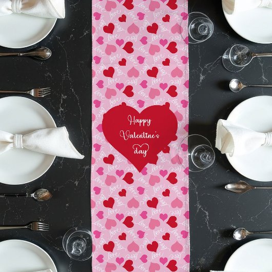 Romantic Table Runner Gift for Wife Valentine ロングテーブルランナー