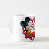 Romantic “Te Amo” Cartoon Couple Mug コーヒーマグカップ (正面左)