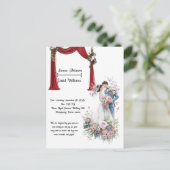Romantic Theater Arch Wedding Invitation Card ポストカード (スタンド正面)