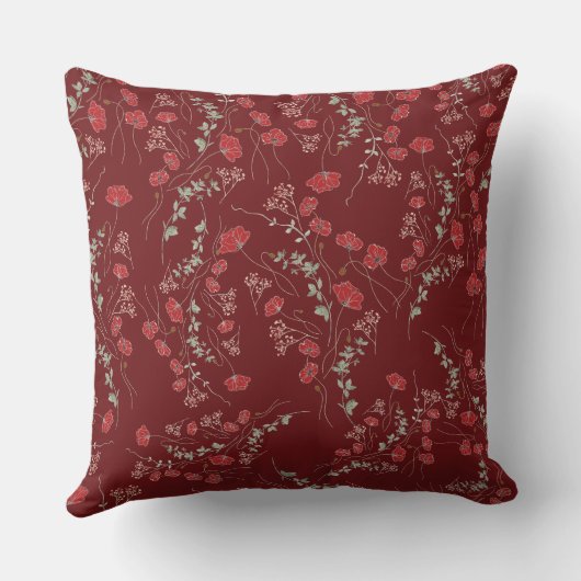 Romantic-themed decorative pillow クッション (裏面)