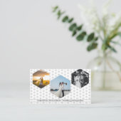 Romantic Three Photos Wedding Photography  名刺 (スタンド正面)