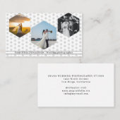 Romantic Three Photos Wedding Photography  名刺 (正面/裏面)