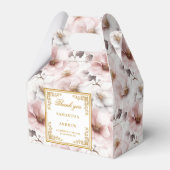 Romantic & Timeless blush floral wedding favor box フェイバーボックス (正面サイド)