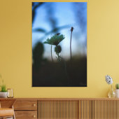 Romantic Trees & Flowers – Botanical Fantasy Boho キャンバスプリント (インサイチュ (リビング))