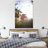 Romantic Trees & Flowers – Botanical Fantasy Boho キャンバスプリント (インサイチュ (寝室))