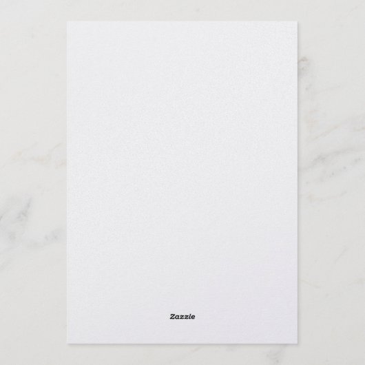 Romantic Tropical Island Wedding 招待状 (裏面)