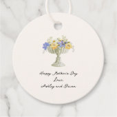 Romantic Tuscan Garden Flower Urn Mother's Day フェイバータグ (正面)