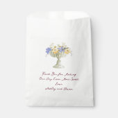 Romantic Tuscan Garden Urn with Flowers Wedding フェイバーバッグ (正面)