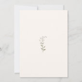 Romantic Tuscan Garden Urn with Flowers Wedding 招待状 (裏面)