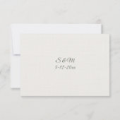 Romantic Tuscan Villa Calligraphy RSVP Card (裏面)