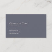 Romantic Twilight Floral and Starry Mountain Lake 名刺 (裏面)