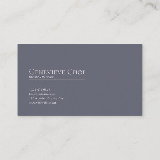 Romantic Twilight Floral and Starry Mountain Lake  名刺 (裏面)