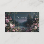 Romantic Twilight Floral and Starry Mountain Lake  名刺 (正面)