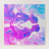 Romantic Twin Soul Love Man and Woman with Heart - ジグソーパズル (横)