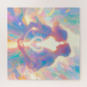 Romantic Twin Soul Love Man and Woman with Heart - ジグソーパズル (横)