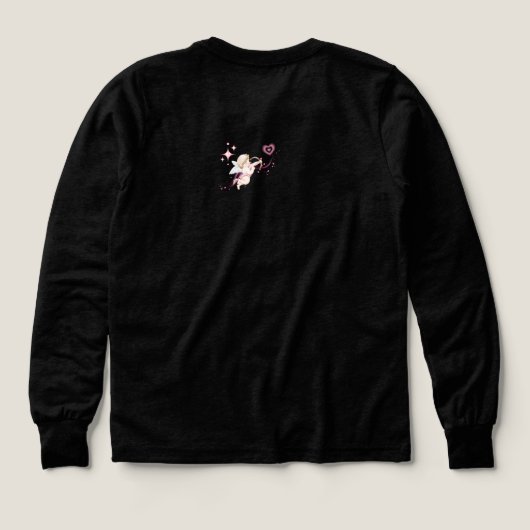 Romantic Valentine Art with Pink Heart Glow (デザイン背面)