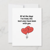 Romantic Valentine Love Card for Couples Gift シーズンカード (正面)