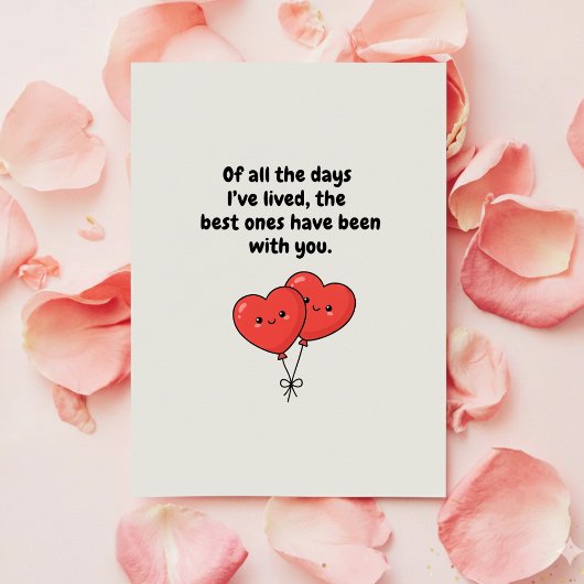 Romantic Valentine Love Card for Couples Gift シーズンカード