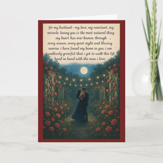 Romantic Valentine’s Cards for My Husband カード (正面)