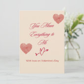 Romantic Valentine’s Day Card 招待状 (スタンド正面)