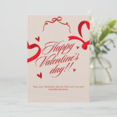 Romantic Valentine’s Day Card – Elegant Love Desig (スタンド正面)