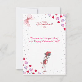 Romantic Valentine’s Day Card – You Are the Best P サンキューカード
