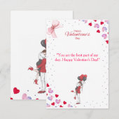 Romantic Valentine’s Day Card – You Are the Best P サンキューカード (正面/裏面)