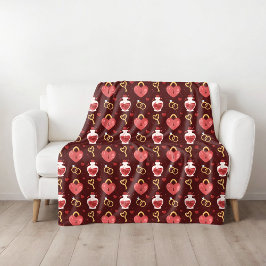 Romantic Valentine’s Day Fleece Blanket フリースブランケット