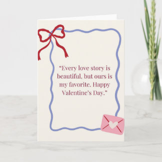 Romantic Valentine’s Day Greeting Card | Elegant L カード