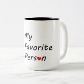 Romantic Valentine’s Day Love Tree Design ツートーンマグカップ (正面右)