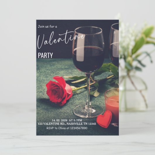 Romantic Valentine’s Day Party 招待状 (スタンド正面)