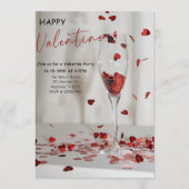 Romantic Valentine’s Day Party 招待状 (正面)