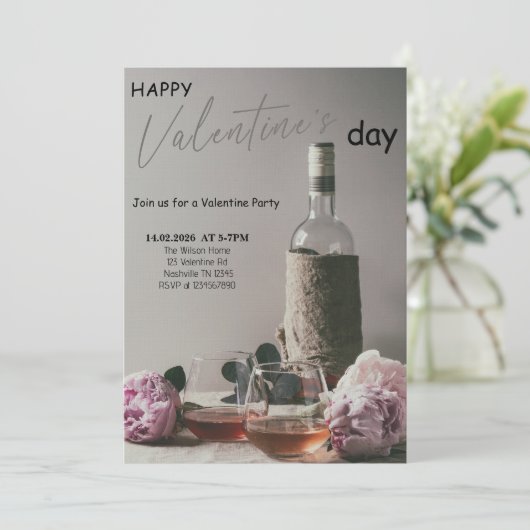 Romantic Valentine’s Day Party 招待状 (スタンド正面)