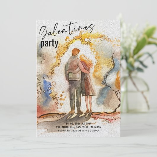 Romantic Valentine’s Day Party 招待状 (スタンド正面)