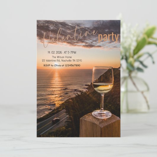 Romantic Valentine’s Day Party 招待状 (スタンド正面)