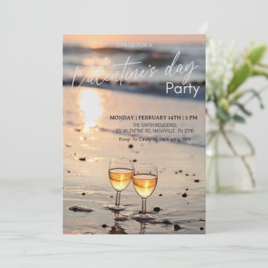 Romantic Valentine’s Day Party - Heart & Love 招待状 (スタンド正面)