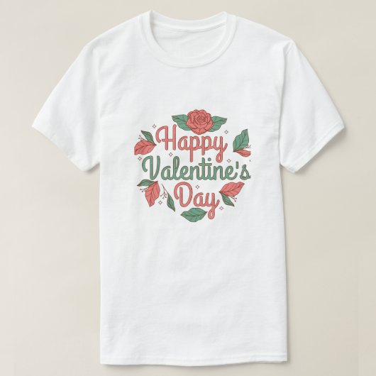 Romantic Valentine’s Day Quote Tシャツ (デザイン正面)