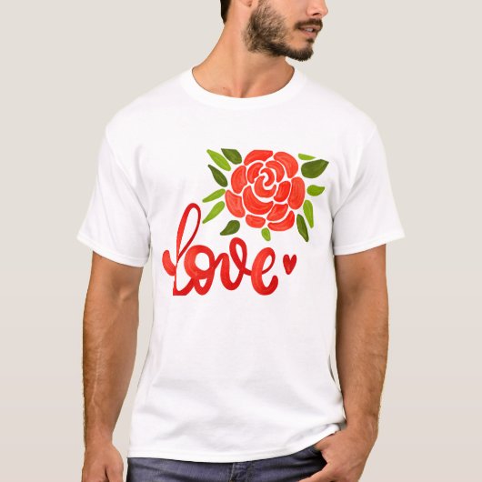 Romantic Valentine’s Day Quote Tシャツ (正面)