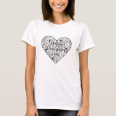 Romantic Valentine’s Day Quote T-Shirt Tシャツ (正面)