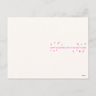Romantic Valentine’s Day To My best Friend Card シーズンポストカード