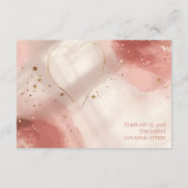 Romantic Valentine’s Details Card – Blush & Gold エンクロージャーカード (裏面)