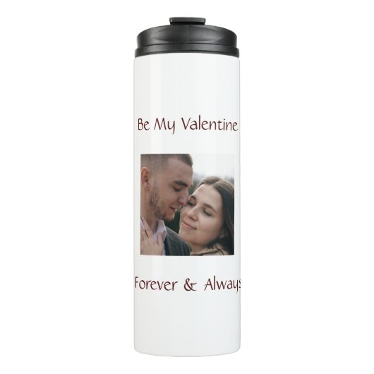 Romantic Valentine Tumbler – Add Your Photo タンブラー (正面)