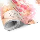 Romantic Valentine Wrapping Paper Love Envelope ラッピングペーパー (ロールコーナー)
